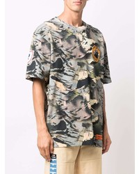 Heron Preston Camouflage Print Cotton T Shirt
