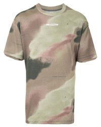 Off-White Camouflage Print Cotton T Shirt