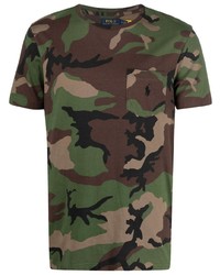 Polo Ralph Lauren Camouflage Print Cotton T Shirt
