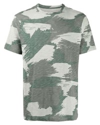 Armani Exchange Camouflage Print Logo T Shirt