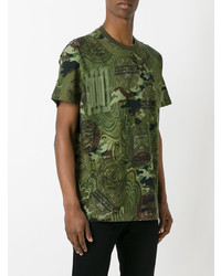 Givenchy Camouflage Print T Shirt