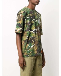 Heron Preston Camouflage Print T Shirt