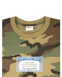 Supreme Camouflage Print T Shirt