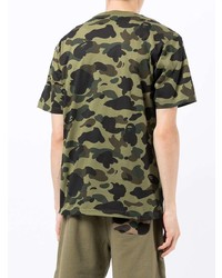A Bathing Ape Camouflage Print T Shirt
