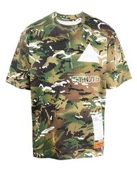 Heron Preston Camouflage Print T Shirt