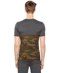 Hydrogen Camouflage Printed Cotton T Shirt