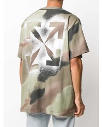 Off-White Camouflage Stencil T Shirt