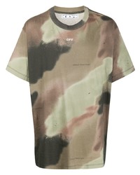 Off-White Camouflage Stencil T Shirt