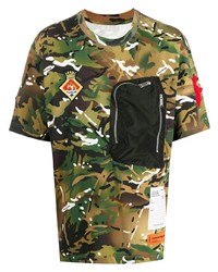 Heron Preston Chest Pocket Camouflage T Shirt