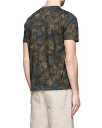Nobrand Floral Camouflage Print T Shirt