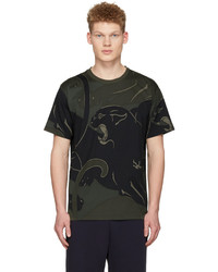 Valentino Green Camo Panther T Shirt