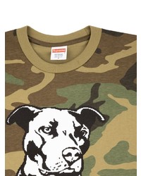 Supreme Pitbull Print T Shirt