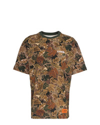 Heron Preston Public Figure Camouflage Print Cotton T Shirt