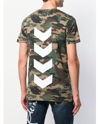 Philipp Plein Statet Camouflage Print T Shirt