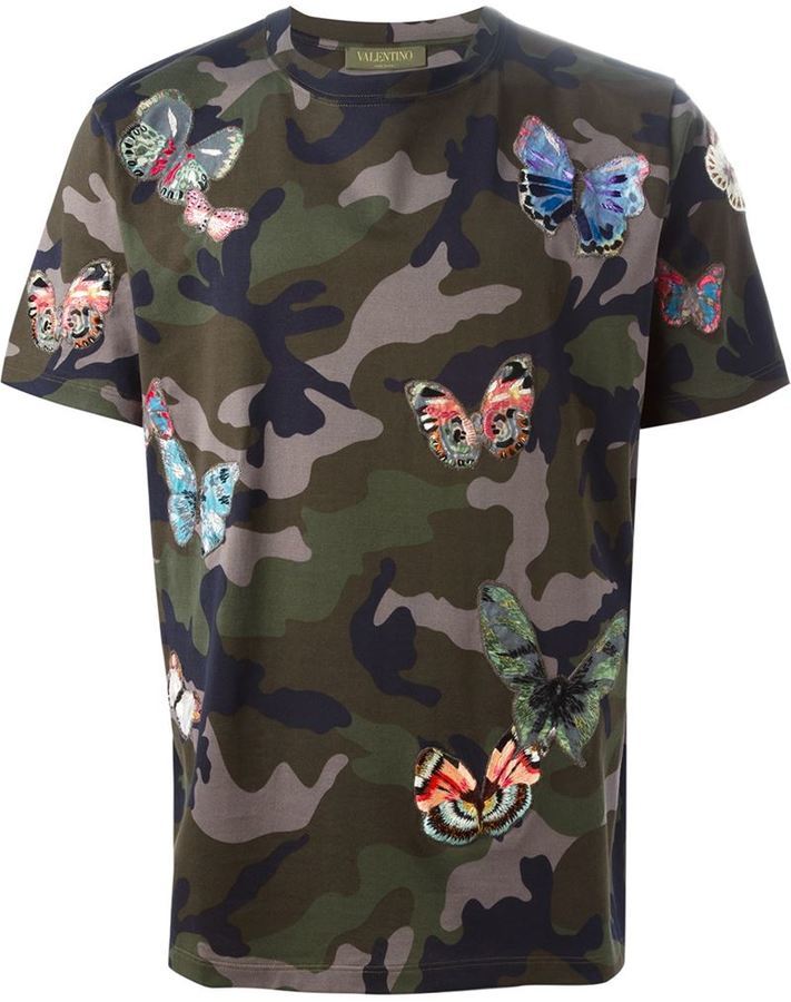 Valentino Rockstud Camouflage Shirt, $1,490 | farfetch.com | Lookastic