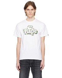 BAPE White Abc Camo Milo On T Shirt
