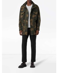 Burberry Camouflage Print Cotton Canvas Field Jacket