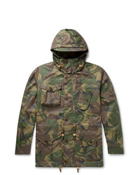 Polo Ralph Lauren Camouflage Print Waxed Nylon Field Jacket