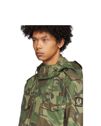 Belstaff Green Camouflage Landing Jacket