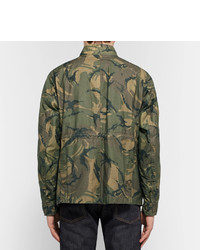 Belstaff Tyefield Camouflage Print Waxed Cotton Field Jacket