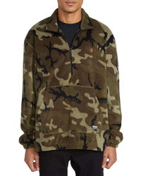 Olive Camouflage Fleece Sweatshirt