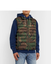 Polo Ralph Lauren Camouflage Print Quilted Shell Down Gilet