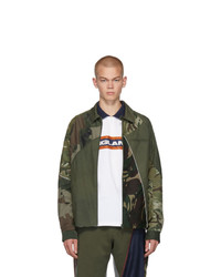 Olive Camouflage Harrington Jacket