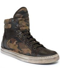 Kenneth Cole Double Header Camo Hi Top Sneakers Shoes