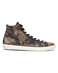 Leather Crown Marchive 108 Hi Top Sneakers