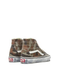 Vans Sk8 Hi Tapered Washed Camo Sneakers