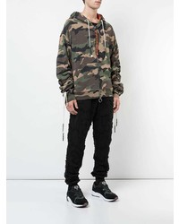Mostly Heard Rarely Seen Camouflage Zip Up Hoodie