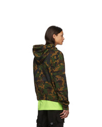 Off-White Green Camo All Over Hoodie