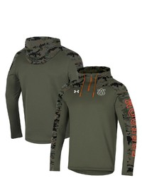 Under Armour Olive Auburn Tigers Freedom Quarter Zip Pullover Hoodie At Nordstrom