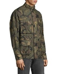 Belstaff Camouflage Print Long Sleeve Jacket