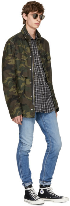 Amiri // Green & Multicolour Camo Utility Jacket – VSP Consignment