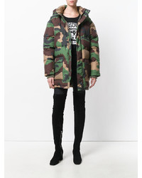 Moschino Padded Camouflage Jacket