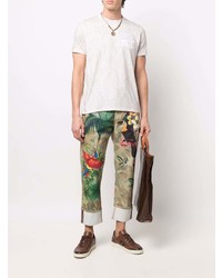 Etro Camouflage Print Turn Up Jeans