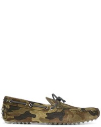 Car Shoe camouflage driver loafers - Green
