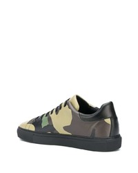 Moschino Camouflage Print Logo Sneakers