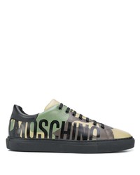 Moschino Camouflage Print Logo Sneakers