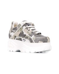 Buffalo Camouflage Platform Sneakers