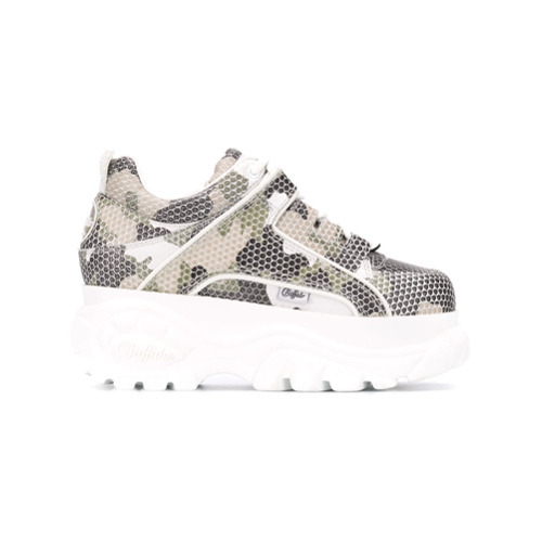 camouflage platform sneakers