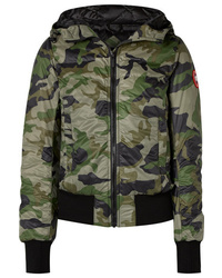Olive Camouflage Lightweight Puffer Jacket
