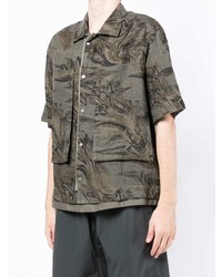 Stone Island Shadow Project Camouflage Print Short Sleeved Shirt