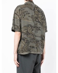 Stone Island Shadow Project Camouflage Print Short Sleeved Shirt