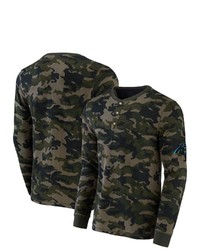 NFL X DARIUS RUCKE R Collection By Fanatics Camo Carolina Panthers Thermal Henley Long Sleeve T Shirt At Nordstrom