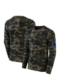 NFL X DARIUS RUCKE R Collection By Fanatics Camo Indianapolis Colts Thermal Henley Long Sleeve T Shirt At Nordstrom