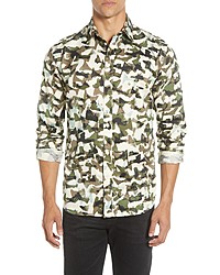 Selected Homme Bryson Slim Fit Camo Button Up Shirt