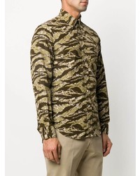 Gitman Vintage Camouflage Button Up Shirt