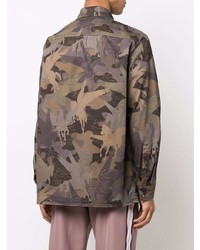 Etro Camouflage Pattern Button Fastening Shirt